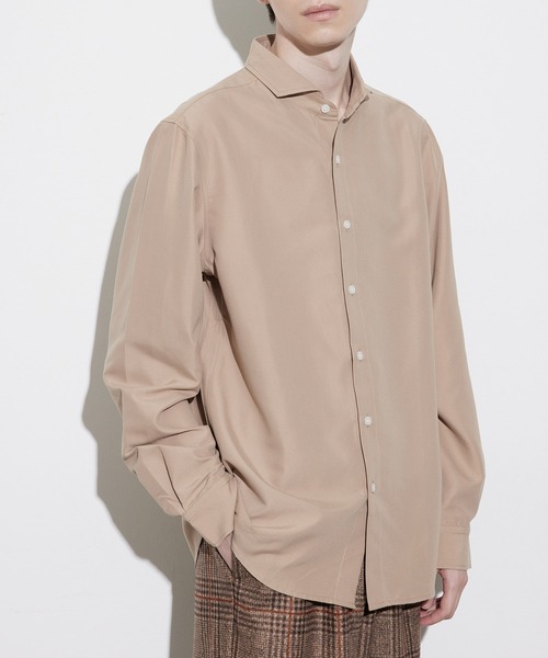 JUNRED(ジュンレッド)の「セミワイドカラーシャツ(シャツ/ブラウス・メンズ・ベージュ/ホワイト/ブルー系その他4・L/M/LL)」の3枚目の写真