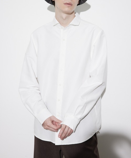 JUNRED(ジュンレッド)の「セミワイドカラーシャツ(シャツ/ブラウス・メンズ・ベージュ/ホワイト/ブルー系その他4・L/M/LL)」の7枚目の写真