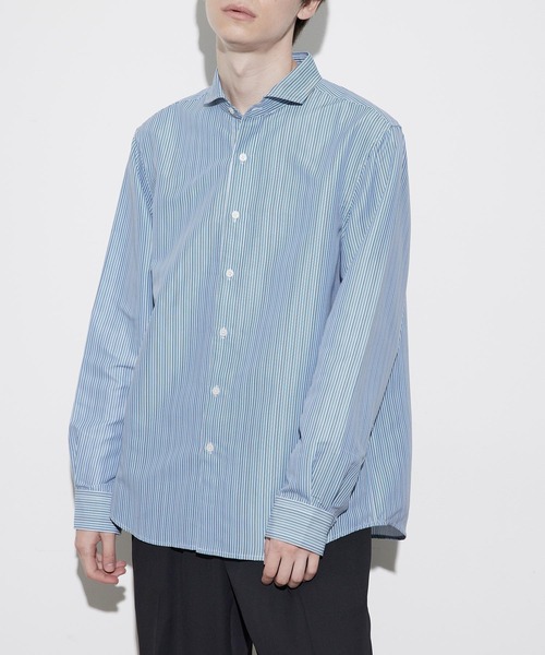 JUNRED(ジュンレッド)の「セミワイドカラーシャツ(シャツ/ブラウス・メンズ・ベージュ/ホワイト/ブルー系その他4・L/M/LL)」の9枚目の写真