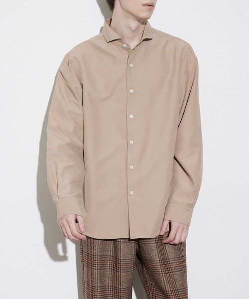 JUNRED(ジュンレッド)の「セミワイドカラーシャツ(シャツ/ブラウス・メンズ・ベージュ/ホワイト/ブルー系その他4・L/M/LL)」の10枚目の写真