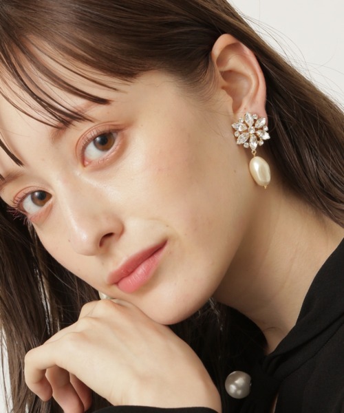 JILL STUART（ジルスチュアート）の「◆ハーレーイヤリング（ネックレス・レディース・ブラック/ホワイト・ﾌﾘ-）」の2枚目の写真