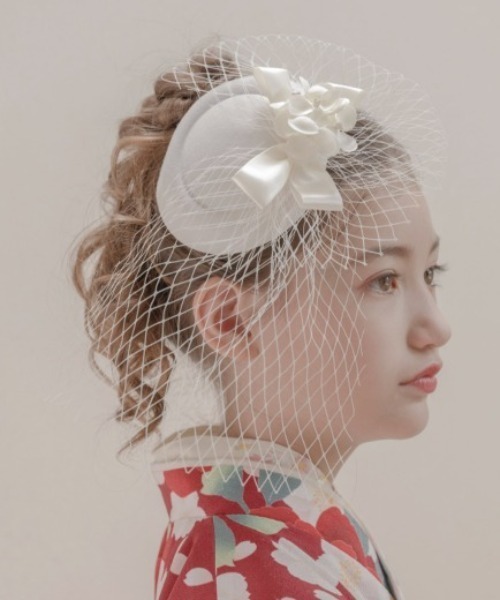 Catherine Cottage（キャサリンコテージ）の「トークハット（その他ヘアアクセサリー・キッズ・ホワイト/ブラック・FREE）」の4枚目の写真