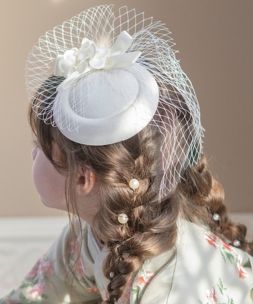 Catherine Cottage（キャサリンコテージ）の「トークハット（その他ヘアアクセサリー・キッズ・ホワイト/ブラック・FREE）」の14枚目の写真