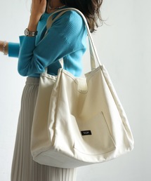 SAISON DE PAPILLON（セゾンドパピヨン）の「【大人気、お気に入り2万以上】【大容量】綿100％キャンバストートバッグ 万能 定番（トートバッグ）」