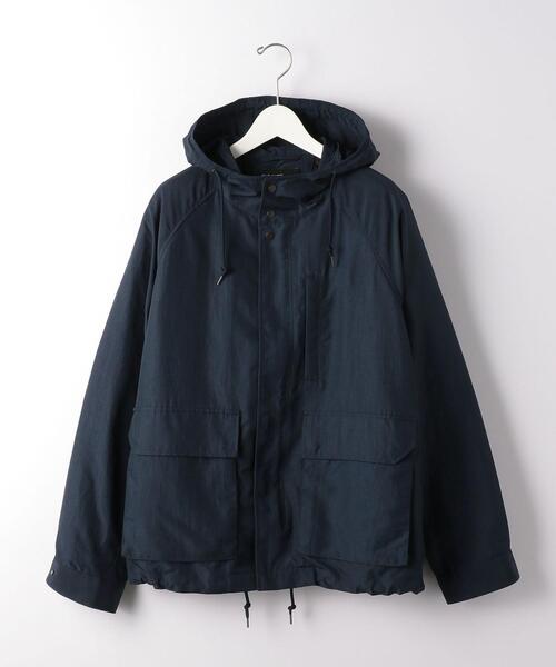 green label relaxing（グリーンレーベルリラクシング）の「TAIONインナーダウン付き BIWATEX フード ブルゾン -ウォッシャブル・撥水-（マウンテンパーカー・メンズ・ライトブルー/ブラック・L/XL/S/M）」の13枚目の写真