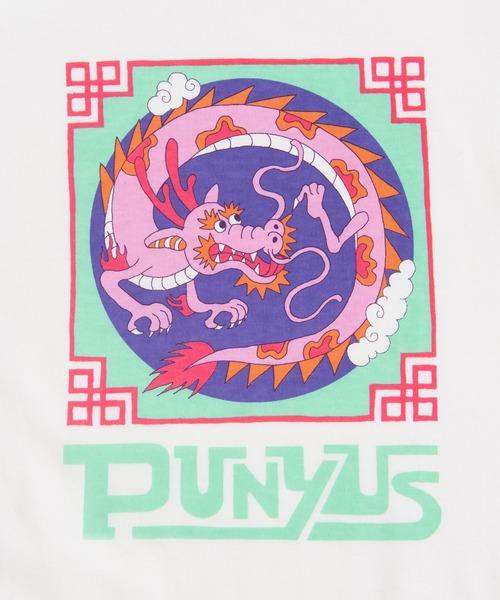 PUNYUS(プニュズ)の「ドラゴンロンT(Tシャツ/カットソー・レディース・ブラック/ホワイト/ライトピンク・2/1/4/3)」の7枚目の写真