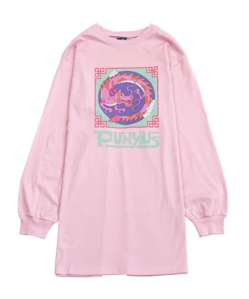 PUNYUS(プニュズ)の「ドラゴンロンT(Tシャツ/カットソー・レディース・ブラック/ホワイト/ライトピンク・2/1/4/3)」の13枚目の写真