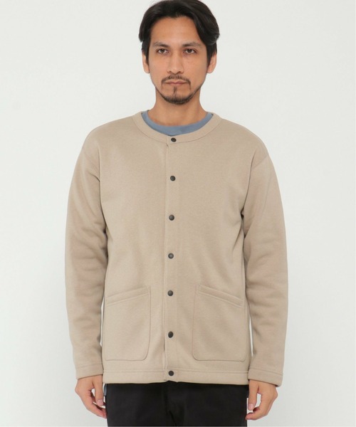 ikka(イッカ)の「裏フリースクルーネックカーデ 2(カーディガン/ボレロ・メンズ・グレー/ネイビー/ベージュ・S/M/L/XL)」の8枚目の写真