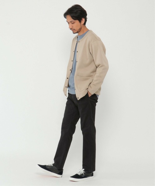 ikka(イッカ)の「裏フリースクルーネックカーデ 2(カーディガン/ボレロ・メンズ・グレー/ネイビー/ベージュ・S/M/L/XL)」の7枚目の写真