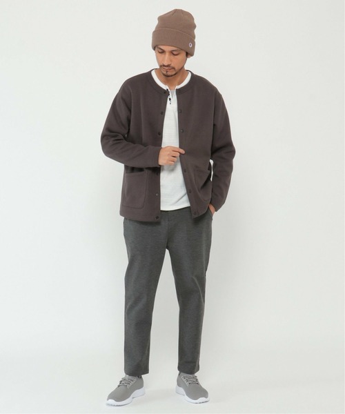 ikka(イッカ)の「裏フリースクルーネックカーデ 2(カーディガン/ボレロ・メンズ・グレー/ネイビー/ベージュ・S/M/L/XL)」の4枚目の写真