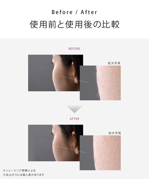 ReFa(リファ)の「リファ スキムシェーバー(美容器具・レディース・ホワイト/ピンク・FREE)」の9枚目の写真