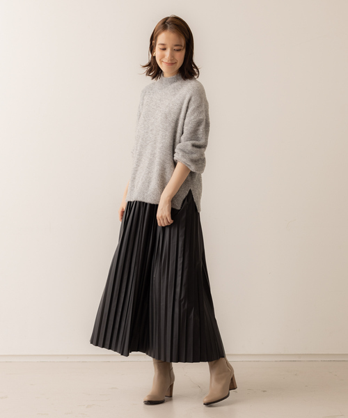 abahouse mavie（アバハウスマヴィ）の「ミックスフェザーヤーンプルオーバー（ニット/セーター・レディース・イエロー/ラベンダー/ライトグレー・フリー）」の4枚目の写真