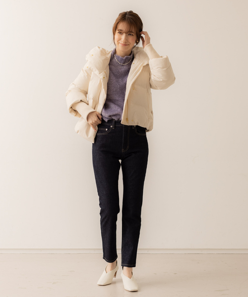 abahouse mavie（アバハウスマヴィ）の「ミックスフェザーヤーンプルオーバー（ニット/セーター・レディース・イエロー/ラベンダー/ライトグレー・フリー）」の19枚目の写真