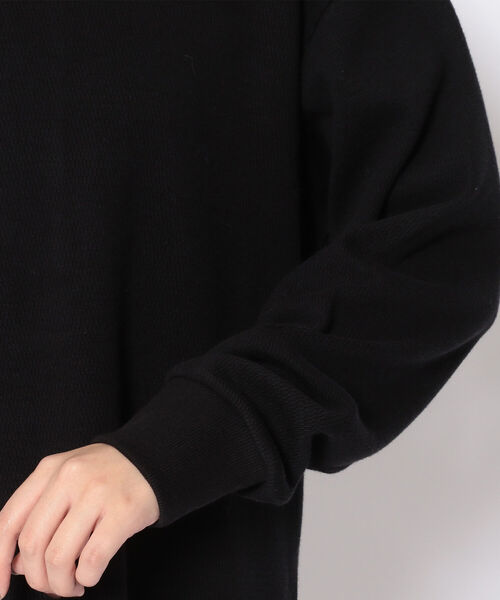 Munich（ミューニック）の「Munich（ミューニック）ストレッチサーマルバックヘンリーネックロングプルオーバー（Tシャツ/カットソー・レディース・ブラック/ホワイト・FREE）」の11枚目の写真