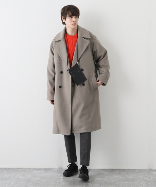 B.C STOCK(ベーセーストック)の「WOOLICK BEAVER ダブルコート(その他アウター・メンズ・ブラック/グレー・MEDIUM/LARGE)」の3枚目の写真