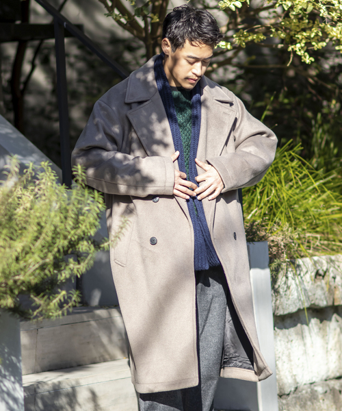 B.C STOCK(ベーセーストック)の「WOOLICK BEAVER ダブルコート(その他アウター・メンズ・ブラック/グレー・MEDIUM/LARGE)」の10枚目の写真