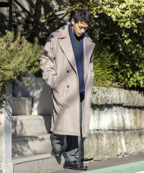 B.C STOCK(ベーセーストック)の「WOOLICK BEAVER ダブルコート(その他アウター・メンズ・ブラック/グレー・MEDIUM/LARGE)」の11枚目の写真