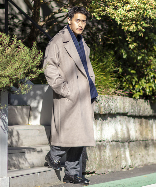 B.C STOCK(ベーセーストック)の「WOOLICK BEAVER ダブルコート(その他アウター・メンズ・ブラック/グレー・MEDIUM/LARGE)」の12枚目の写真