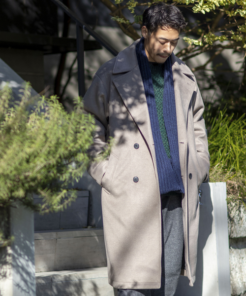 B.C STOCK(ベーセーストック)の「WOOLICK BEAVER ダブルコート(その他アウター・メンズ・ブラック/グレー・MEDIUM/LARGE)」の13枚目の写真