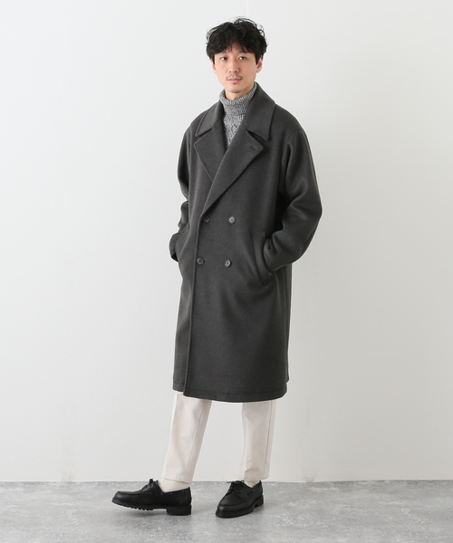 B.C STOCK(ベーセーストック)の「WOOLICK BEAVER ダブルコート(その他アウター・メンズ・ブラック/グレー・MEDIUM/LARGE)」の14枚目の写真
