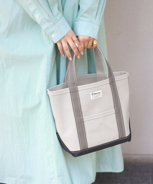 SLOBE IENA（スローブイエナ）の「【ORCIVAL/オーシバル】SLOBE別注 24oz HAMPUトートバッグ◆（トートバッグ・レディース・ベージュ/グレー・FREE）」の3枚目の写真