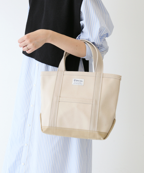 SLOBE IENA（スローブイエナ）の「【ORCIVAL/オーシバル】SLOBE別注 24oz HAMPUトートバッグ◆（トートバッグ・レディース・ベージュ/グレー・FREE）」の13枚目の写真