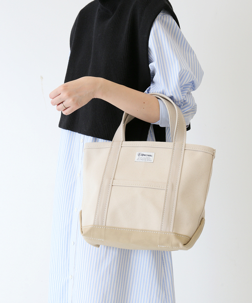 SLOBE IENA（スローブイエナ）の「【ORCIVAL/オーシバル】SLOBE別注 24oz HAMPUトートバッグ◆（トートバッグ・レディース・ベージュ/グレー・FREE）」の14枚目の写真