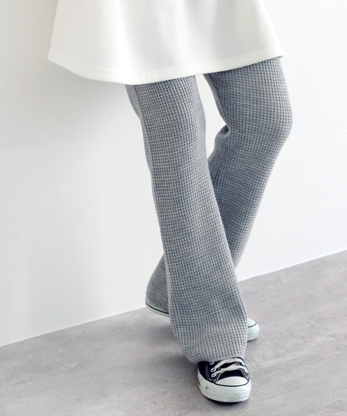 reca（レカ）の「ワッフル編みニットパンツ（その他パンツ・レディース・ブラック/グレー/グレイッシュベージュ・FREE）」の22枚目の写真