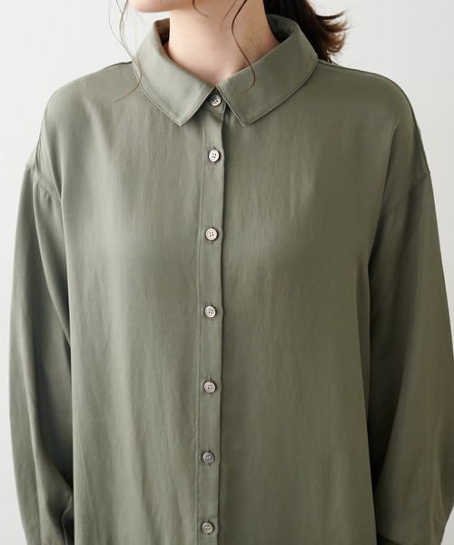 PUAL CE CIN（ピュアルセシン）の「【WEB限定】とろみバックフレアワンピース（ワンピース・レディース・ライトベージュ/カーキ/ネイビー・FREE）」の20枚目の写真