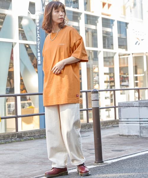 Dickies/ディッキーズ ビックシルエットロゴプリントコットン半袖T