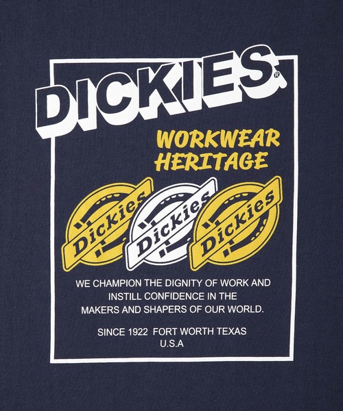 Dickies（ディッキーズ）の「Dickies/ディッキーズ ビックシルエットロゴプリントコットン半袖Tシャツ（Tシャツ/カットソー・レディース・ホワイト/ブラック/イエロー/オレンジ/ブルー/オートミール・M/L）」の10枚目の写真