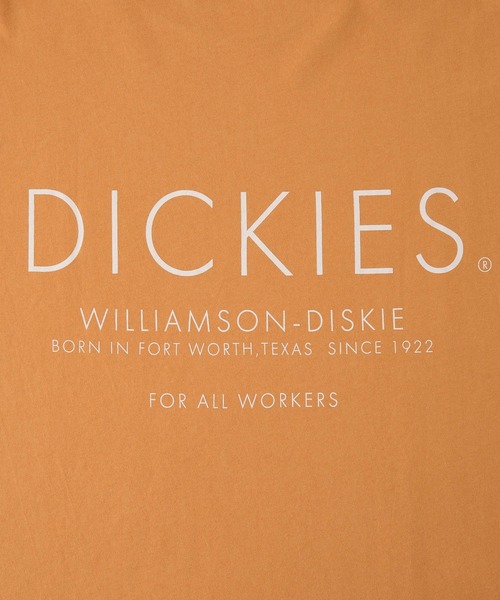 Dickies（ディッキーズ）の「Dickies/ディッキーズ ビックシルエットロゴプリントコットン半袖Tシャツ（Tシャツ/カットソー・レディース・ホワイト/ブラック/イエロー/オレンジ/ブルー/オートミール・M/L）」の12枚目の写真