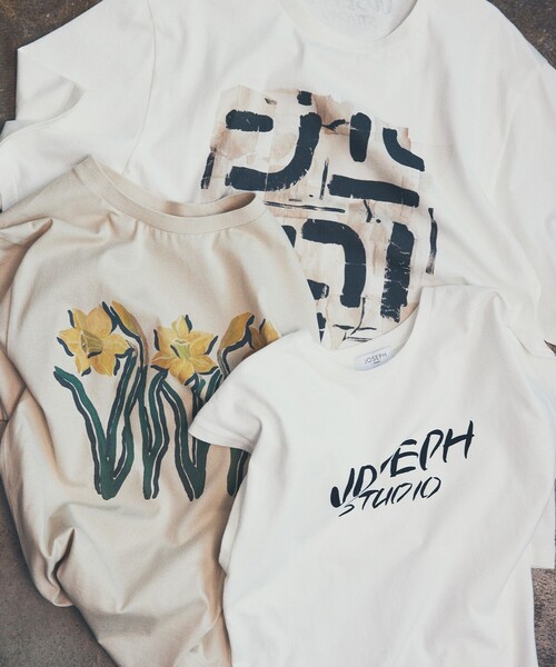 JOSEPH STUDIO（ジョゼフストゥディオ）の「LEE TEE MONTAGE（Tシャツ/カットソー・レディース・ホワイト系・SMALL/MEDIUM/LARGE/LL）」の3枚目の写真