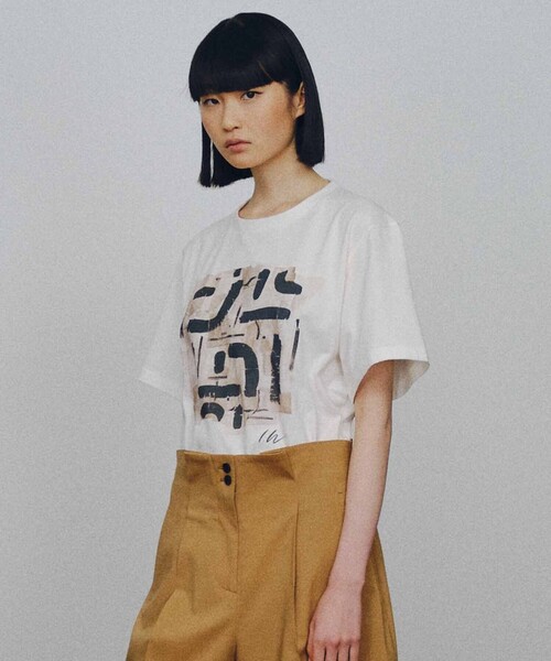 JOSEPH STUDIO（ジョゼフストゥディオ）の「LEE TEE MONTAGE（Tシャツ/カットソー・レディース・ホワイト系・SMALL/MEDIUM/LARGE/LL）」の5枚目の写真