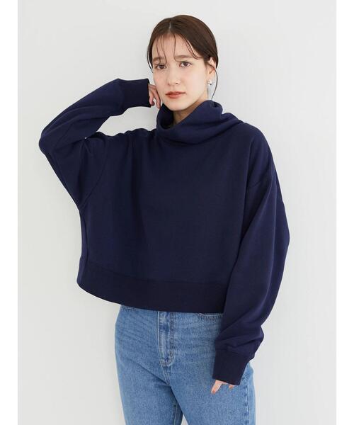 ELENCARE DUE(エレンカーレデュエ)の「・ELENCARE DUEオフタートルキモウプルオーバー*(スウェット・レディース・ネイビー/オフホワイト/ピンク/グリーン・FREE)」の13枚目の写真