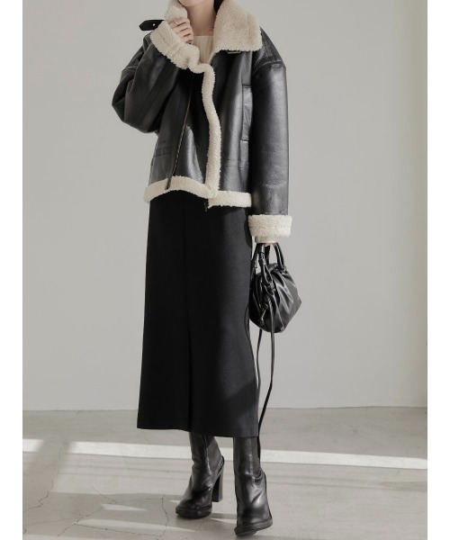 amel（エイメル）の「サイドボタンタイトスカート（スカート・レディース・ブラック・FREE）」の11枚目の写真