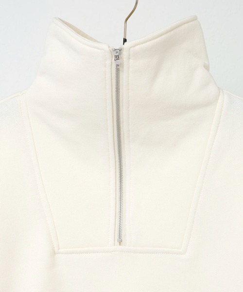 COLONY 2139（コロニートゥーワンスリーナイン）の「ハーフジップ裏毛プルオーバー/ハーフZip裏毛トップス（スウェット・レディース・ブラック/オレンジ/イエロー/オフホワイト/グレー・FREE）」の7枚目の写真
