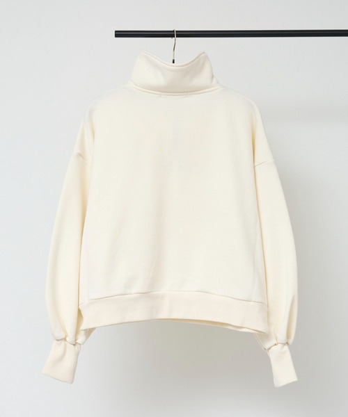 COLONY 2139（コロニートゥーワンスリーナイン）の「ハーフジップ裏毛プルオーバー/ハーフZip裏毛トップス（スウェット・レディース・ブラック/オレンジ/イエロー/オフホワイト/グレー・FREE）」の11枚目の写真