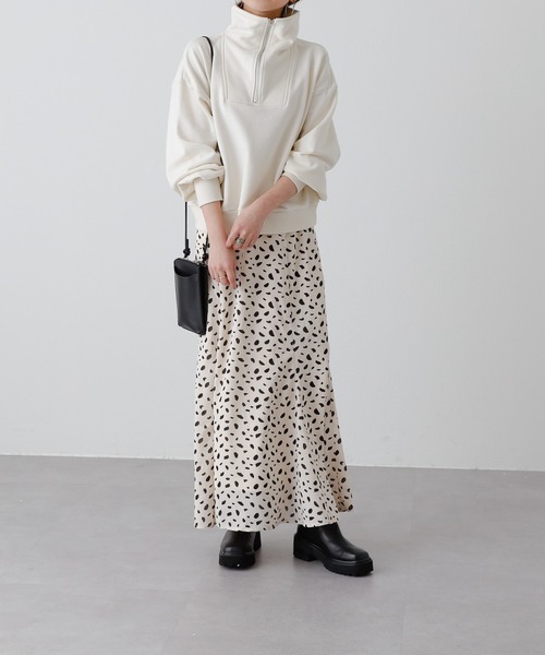 COLONY 2139（コロニートゥーワンスリーナイン）の「ハーフジップ裏毛プルオーバー/ハーフZip裏毛トップス（スウェット・レディース・ブラック/オレンジ/イエロー/オフホワイト/グレー・FREE）」の15枚目の写真