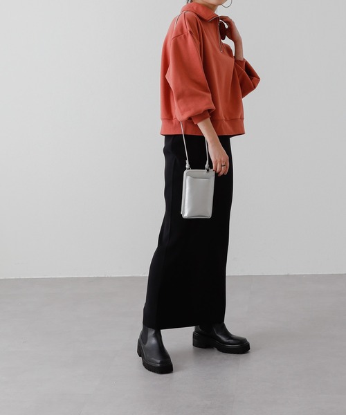 COLONY 2139（コロニートゥーワンスリーナイン）の「ハーフジップ裏毛プルオーバー/ハーフZip裏毛トップス（スウェット・レディース・ブラック/オレンジ/イエロー/オフホワイト/グレー・FREE）」の19枚目の写真