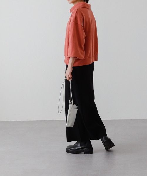 COLONY 2139（コロニートゥーワンスリーナイン）の「ハーフジップ裏毛プルオーバー/ハーフZip裏毛トップス（スウェット・レディース・ブラック/オレンジ/イエロー/オフホワイト/グレー・FREE）」の20枚目の写真