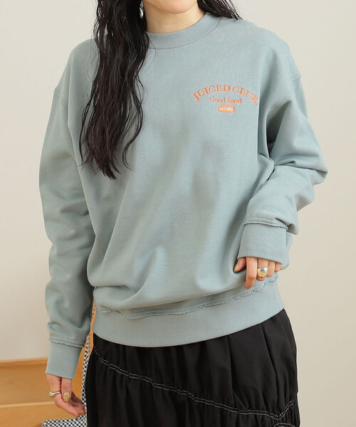 BeAMS DOT(ビームスドット)の「【WEB限定】BeAMS DOT / ロゴ刺繍 オーバースウェット(スウェット・レディース・オフホワイト/グリーン系その他・FREE)」の22枚目の写真