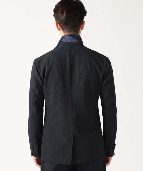 NICOLE CLUB FOR MEN（ニコルクラブフォーメン）の「シアサッカーデザインジャケット（その他アウター・メンズ・ネイビー/ホワイト×ブラック/グレー系・MEDIUM/LARGE/X-LARGE/XX-LARGE）」の14枚目の写真