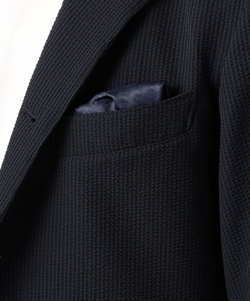 NICOLE CLUB FOR MEN（ニコルクラブフォーメン）の「シアサッカーデザインジャケット（その他アウター・メンズ・ネイビー/ホワイト×ブラック/グレー系・MEDIUM/LARGE/X-LARGE/XX-LARGE）」の15枚目の写真