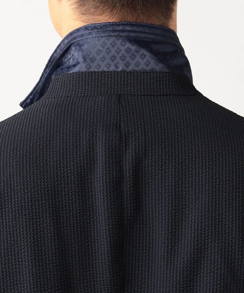 NICOLE CLUB FOR MEN（ニコルクラブフォーメン）の「シアサッカーデザインジャケット（その他アウター・メンズ・ネイビー/ホワイト×ブラック/グレー系・MEDIUM/LARGE/X-LARGE/XX-LARGE）」の11枚目の写真