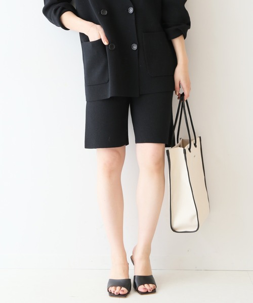 SLOBE IENA（スローブイエナ）の「ミラノリブショートパンツ【ウエスト