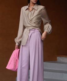 SAISON DE PAPILLON | シアー素材2Wayカシュクールブラウス(シャツ/ブラウス)