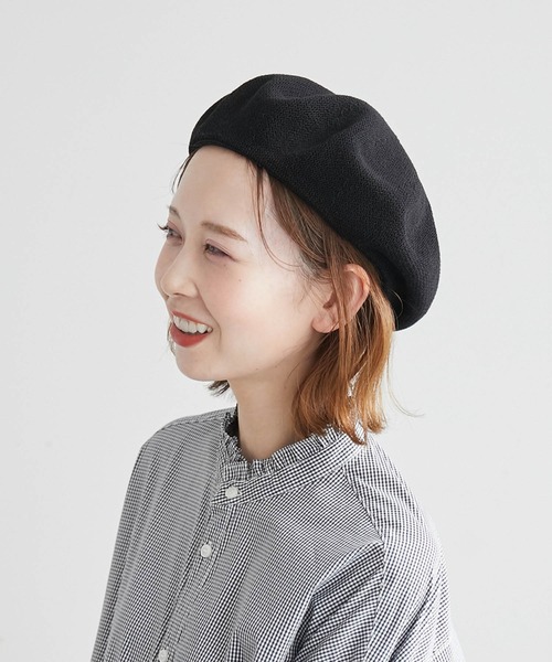ROPE' PICNIC(ロペピクニック)の「サーモベレー帽(ハンチング/ベレー帽・レディース・ブラック/ホワイト系その他5・FREE)」の3枚目の写真