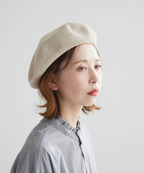 ROPE' PICNIC(ロペピクニック)の「サーモベレー帽(ハンチング/ベレー帽・レディース・ブラック/ホワイト系その他5・FREE)」の4枚目の写真