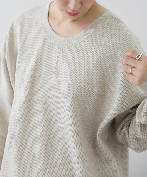 EKAL(エカル)の「EKAL レイクショアサーマルプルオーバー(Tシャツ/カットソー・レディース・ベージュ/ブラック系その他・FREE)」の10枚目の写真